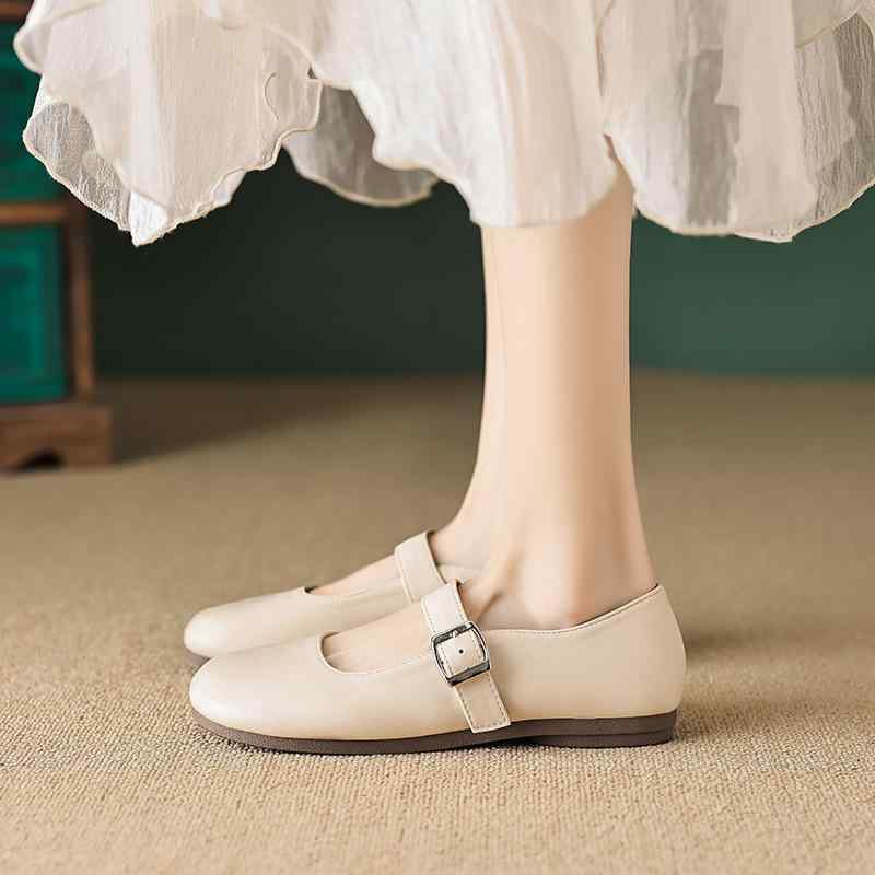 メリージェーンシューズ レディース 女性用 フレンチシック 春夏 エレガント 清楚 ラウンドトゥ 合成皮..