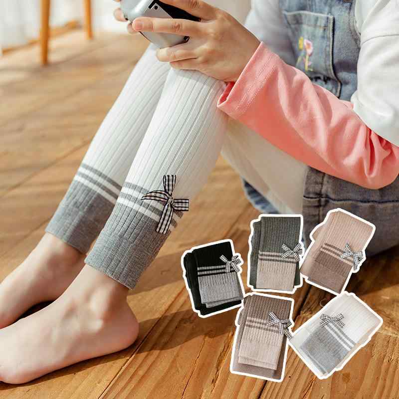 ・主な素材: 綿80%・性別: 女の子・丈: 9分丈・ウエスト: ミッドウエスト・カラー展開: ホワイト、グレー、ブラック、オートミール、カーキ・開閉: ゴム・サイズ展開: M（90-105cm）、L（106-120cm）、XL（121-1...