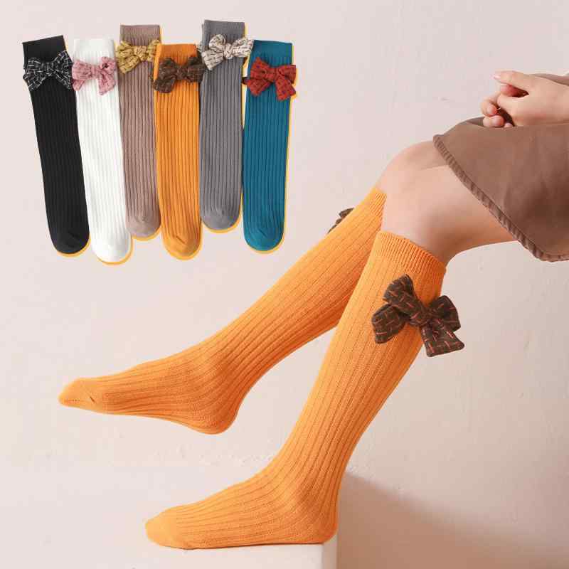 靴下 女の子 ベビー キッズ 子供用 春秋 薄手 綿 コットン ミドル丈 クルー丈 おしゃれ スタイリッシュ..