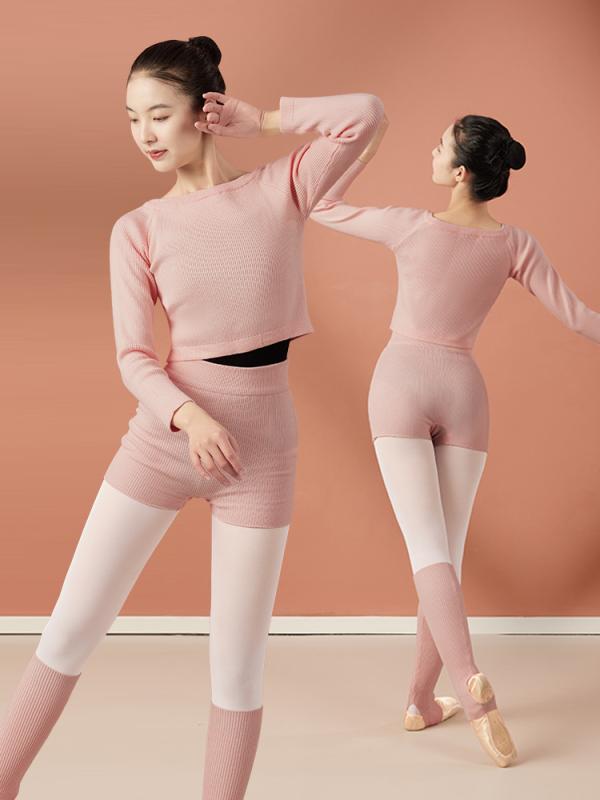 ダンスウェア レディース 大人用 トップス ニット セーター 秋冬 防寒 保温 レッスン 練習 身体づくり ..