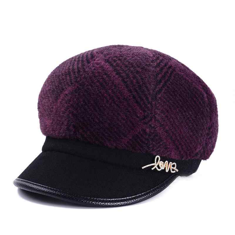 キャスケット レディース シニア 中高年 秋冬 ミンクタッチ フェイクファー あったか素材 厚手 保温 防..