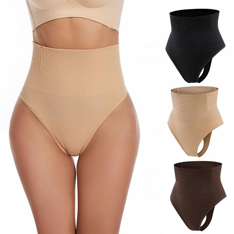 ガードル レディース Tバック ショーツ 薄手 強力 ヒップアップ くびれ スチールボーン入り ミドルハイウエスト シームレス ナイロン
