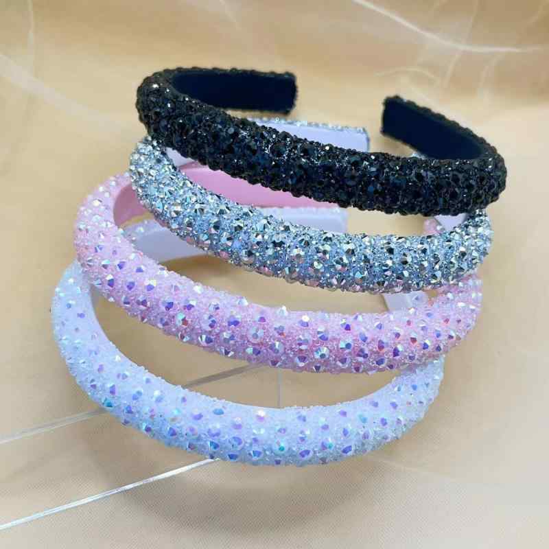 カチューシャ レディース ラインストーン キラキラ スパンコール ゴージャス 華やか バロック レトロ アンティーク 厚手 ボリューム 欧米風 韓国風 SNS風 ヘアバンド ヘアアクセサリー 髪飾り パーティー 結婚式 お呼ばれ 普段使い(x2)