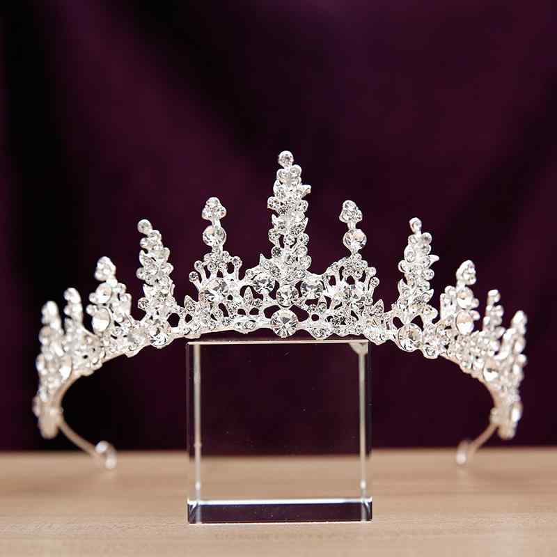 ティアラ レディース シルバー 煌めく プリンセス 花嫁 ブライダル ウェディング 精巧な 合金製 エレガント ヘッドドレス カチューシャ 結婚式 二次会 パーティー 発表会