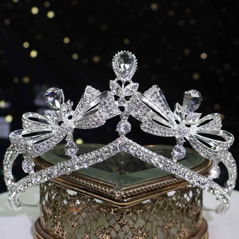 ヘアアクセサリー レディース 花嫁 結婚式 ウェディング ブライダル ティアラ 王冠 ヘッドドレス 合金..