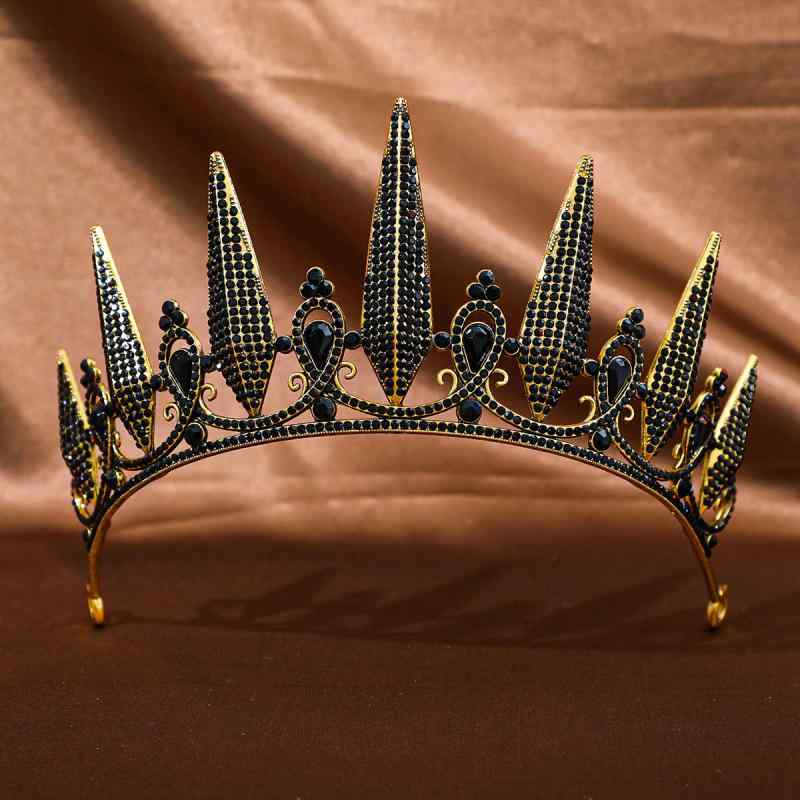 ヘアアクセサリー レディース ブライダル ウェディング 結婚式 ラインストーン クラウン ティアラ カチ..