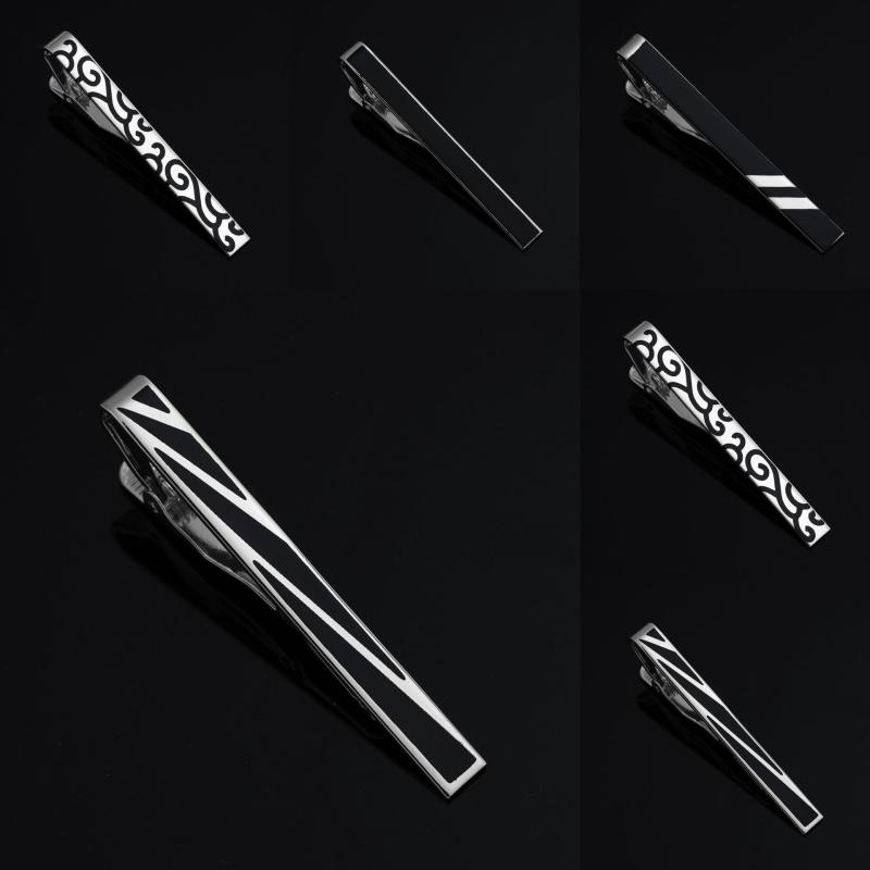 ネクタイピン タイピン メンズ ゴールド シルバー ブラック 幾何学ライン 祥雲 エナメル シンプル クラ..