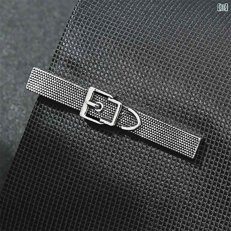 ネクタイピン メンズ 男性用 個性的 上品 エレガント 高級感 ビジネス フォーマル 結婚式 パーティー 披露宴 オフィス メタル 合金 電気メッキ加工 幾何学模様 ゴールド シルバー