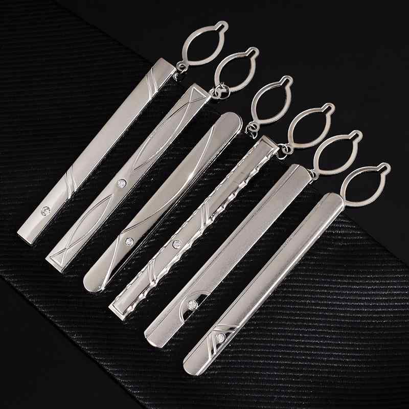 ネクタイピン 男性用 メンズ ビジネス フォーマル カジュアル 幾何学模様 つや消し 鉄製 電気メッキ シ..