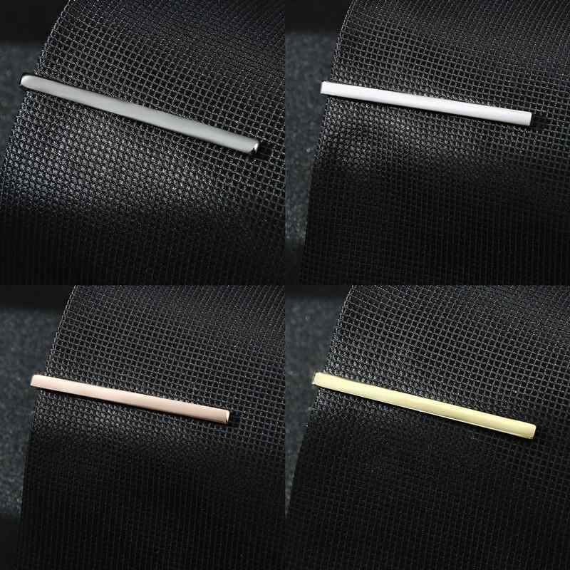 ネクタイピン メンズ 男性用 スリム 細身 メタル調 銅製 電気メッキ加工 シルバー ゴールド ローズゴー..