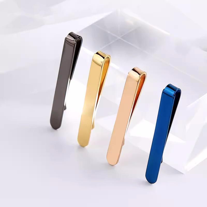 ネクタイピン メンズ 男性用 タイピン ビジネス 通勤 オフィス シンプル 上品 金メッキ 銅製 高級感 フ..