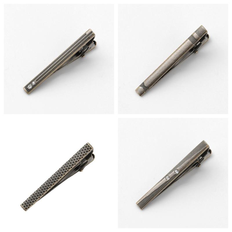 ネクタイピン 男女兼用 レトロ アンティーク 青銅 ブロンズ 古銅色 真鍮 欧米スタイル ファッション トレンド スタイリッシュ スーツ ビジネス フォーマル 正装 タイバー タイクリップ 高級感