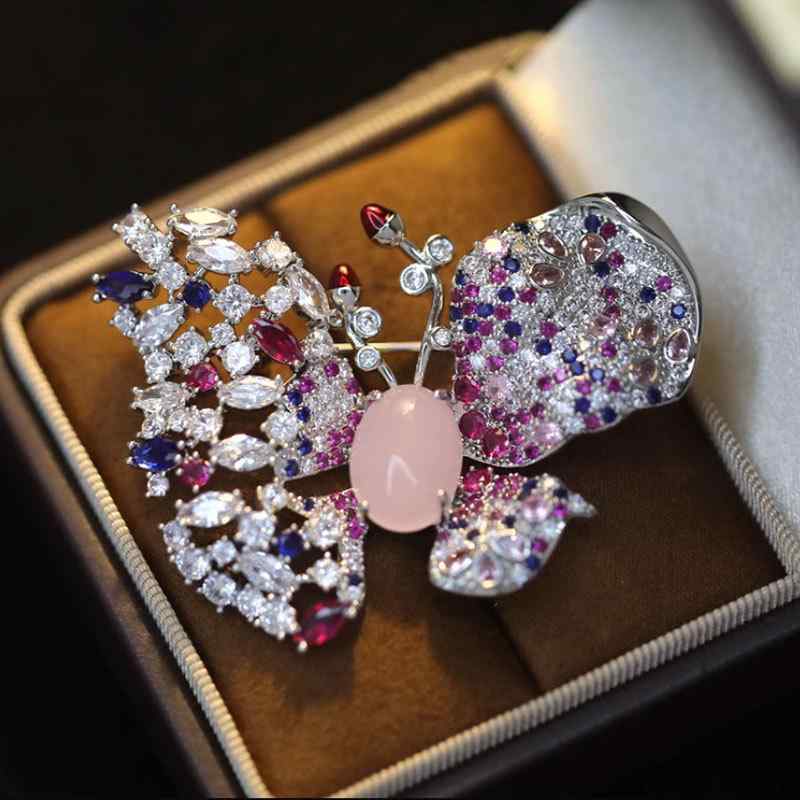 ブローチ レディース フレンチ レトロ 宮廷風 エメラルドグリーン 蝶 バタフライ 上品 エレガント 高級..