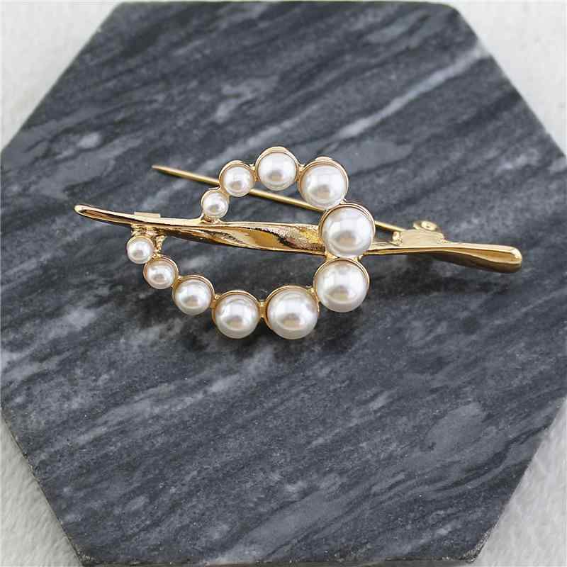 ブローチ レディース フレンチスタイル パール 上品 エレガント デザイン性 モダン シンプル 高級感 精..