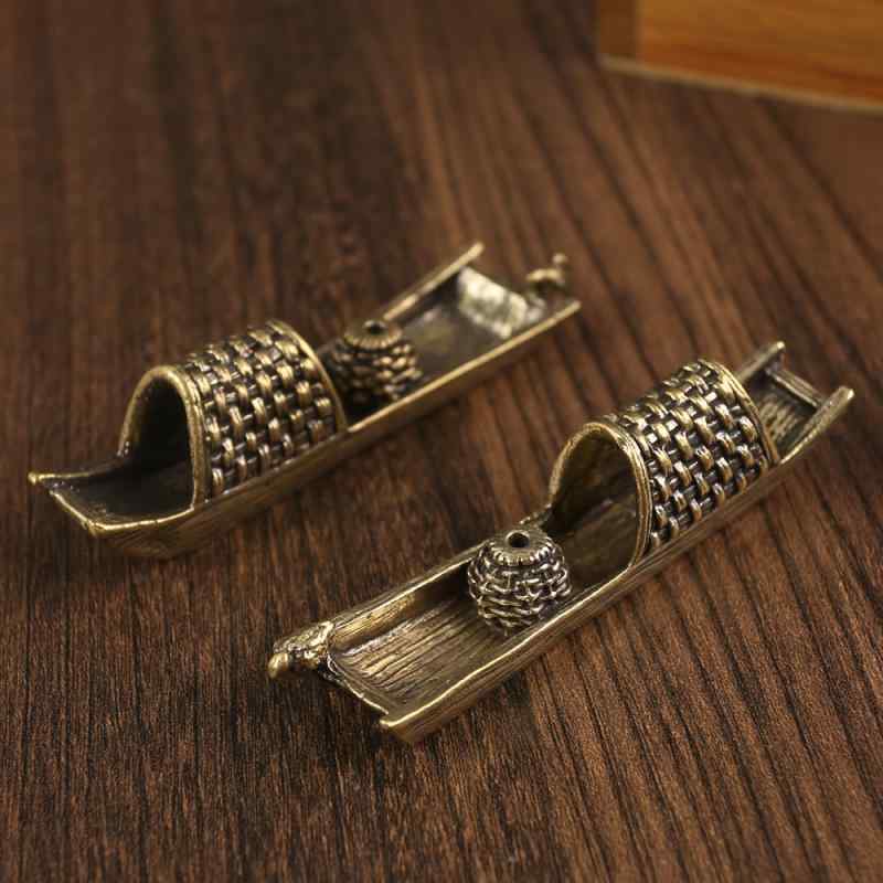 香炉 真鍮 帆船 線香立て 置物 レトロ アンティーク調 ヴィンテージ風 卓上オブジェ インテリア雑貨 玄..