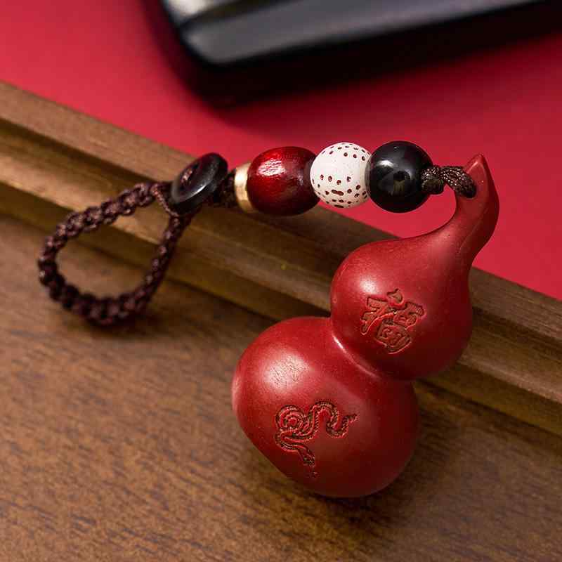 キーホルダー 男女兼用 ユニセックス 十二支 干支 瓢箪型 紅砂 福禄 縁起物 開運 厄除け お守り バッグチャーム 車用 鍵飾り モダンデザイン 誕生日 プレゼント 普段使い