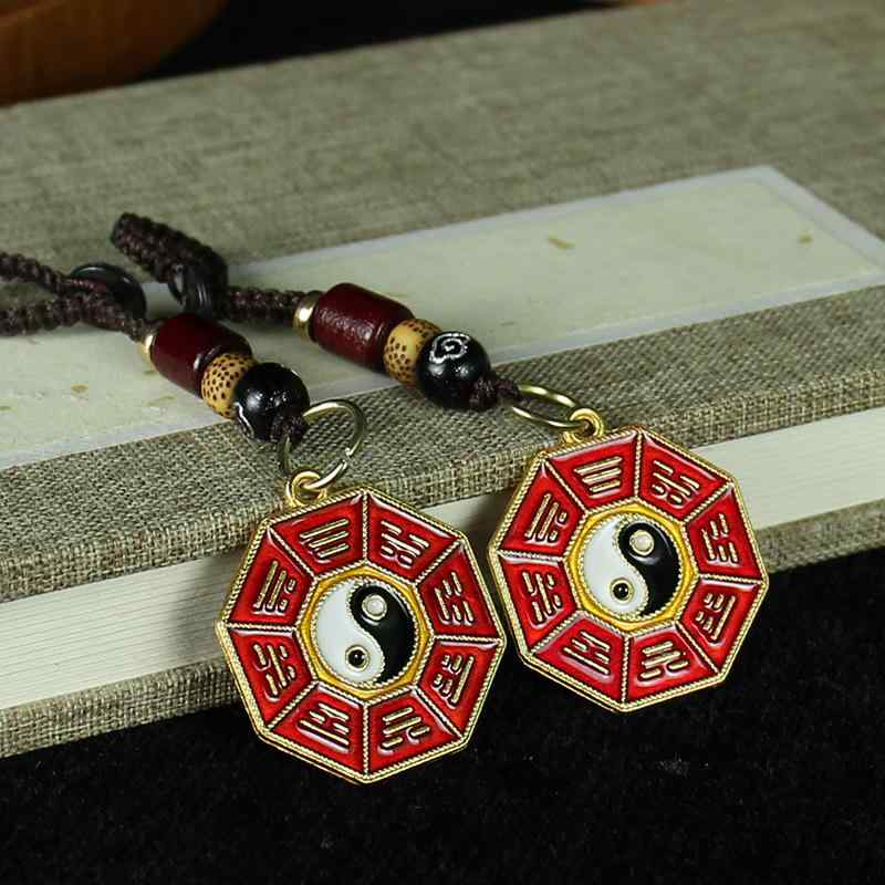 キーホルダー メンズ 八卦モチーフ 五帝銭 風水 メタルチャーム 開運 厄除け 縁起物 ストラップ カーキーリング 車の鍵用 吉祥 魔除け