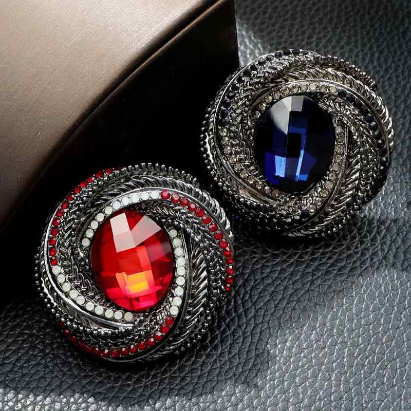 ブローチ レディース ジルコニア 円形 幾何学 メタル製 シンプル エレガント レトロ ファッション 万能 アクセサリー ブルー レッド ローズレッド フォーマル 結婚式 入学式 卒業式 オフィス カジュアル