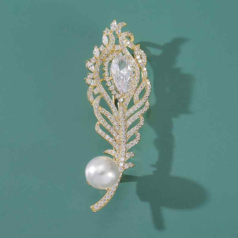 ・素材: 銅・スタイル: 男女兼用・加工方法: マイクロセッティング・カラー: ゴールド・デザイン: 羽・機能: 多機能・テイスト: ライトラグジュアリー・カテゴリ: ファッション通勤・対象: レディース・種類: ブローチ・デザイン分類: ...