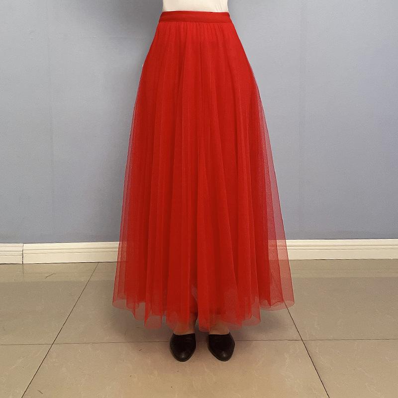 社交ダンススカート レディース ミセス チュール ロング丈 ミディ丈 フレア 再生繊維 シースルー レッスン着 練習着 発表会 ステージ衣装 春夏秋