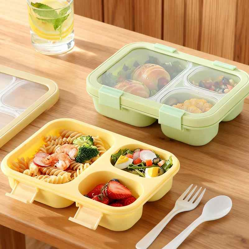 弁当箱 マカロンカラー おしゃれ かわいい パステルカラー 仕切り付き 電子レンジ対応 オフィス 学生 通勤用 長方形 ランチボックス フードコンテナ 保存容器 シンプル 大人