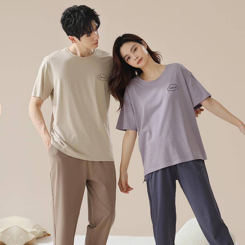 ・カテゴリ: パジャマ・主な素材: 綿・スタイル: プルオーバー、ライトスポーツ・厚さ: 中程度 (約181-200g/平米)・ネックライン: ラウンドネック・袖丈: 五分袖・丈: 長ズボン・機能: カジュアル、通気性、睡眠、入浴、部屋着、涼しい、快適、外着可能・季節: 夏、春、秋・シーン: アウトドア、部屋着、ホテル浴場、結婚式撮影・サイズ展開: 女M、女L、女XL、女XXL、男L、男XXL、男XXXL・素材成分: 95%-100%