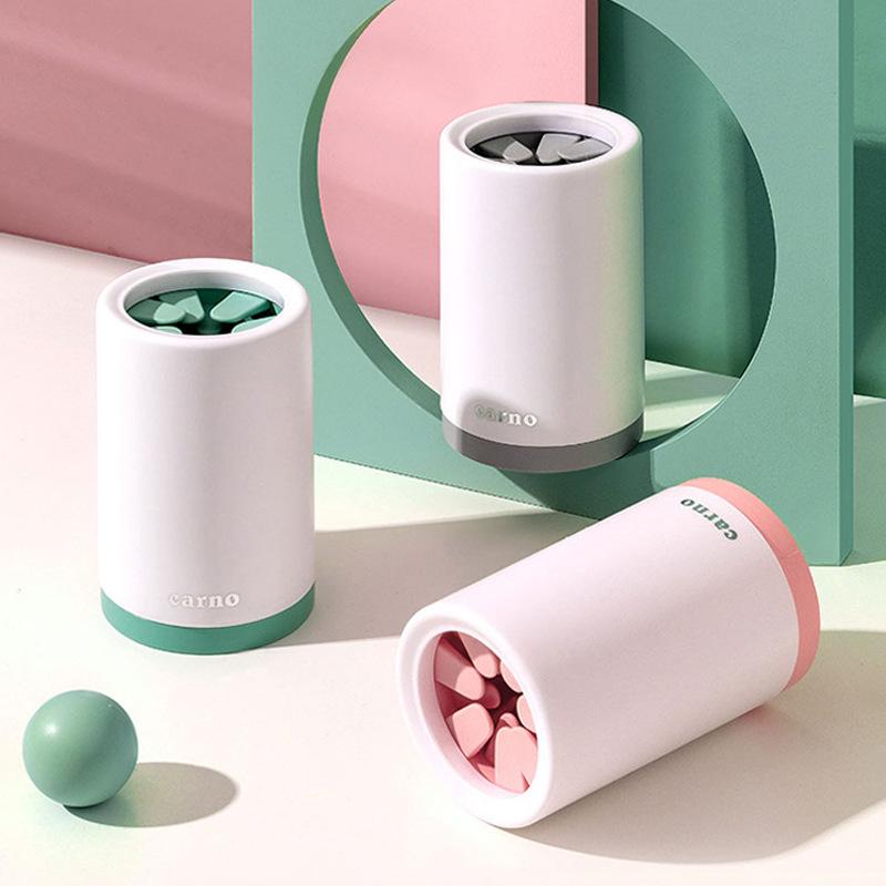 ペット用 犬猫兼用 足洗いカップ 肉球クリーナー ポータブル 持ち運び ソフトシリコンブラシ 爪に優しい 小型犬 大型犬 Sサイズ Lサイズ