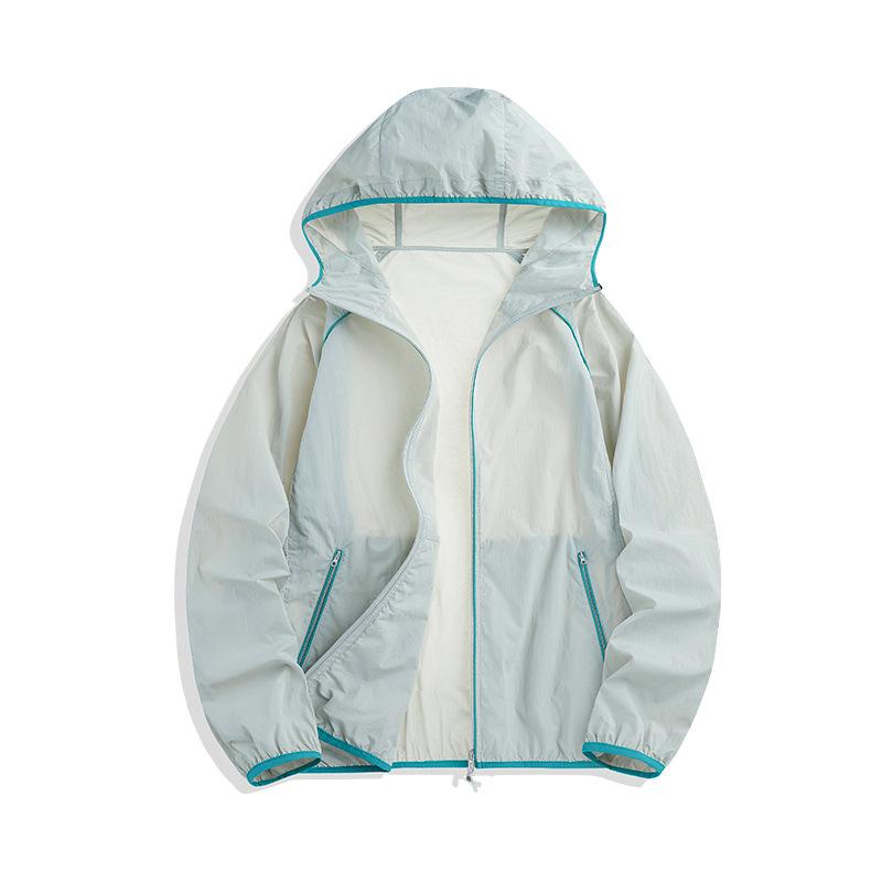 パーカー ユニセックス UVカット UPF100+ 日よけ フード付き ゆったり オーバーサイズ マカロンカラー パステルカラー トレンド ポリエステル 春夏 スポーツ アウトドア レジャー ペア