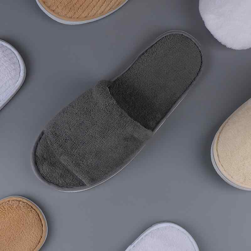 スリッパ ホテル 家庭用 来客用 ゲスト用 使い捨て サンゴフリース マイクロファイバー 厚底 滑り止め ..