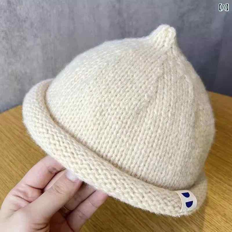 帽子 ベビー 赤ちゃん 女児 乳幼児 秋冬 ニット帽 毛糸の帽子 耳当て付き 厚手 防...