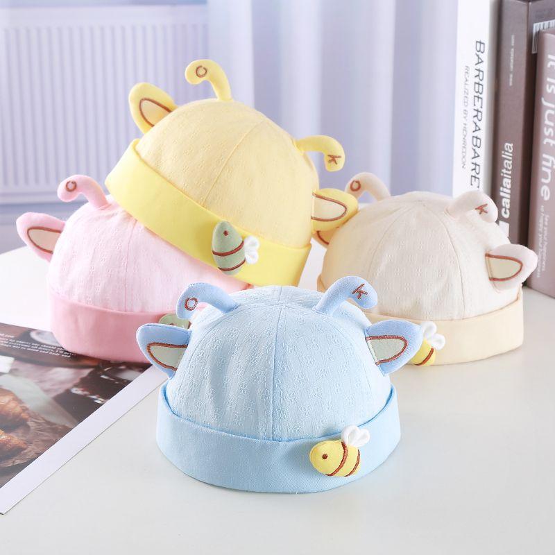 帽子 ベビー キッズ ロールキャップ ワッチキャップ 春夏 薄手 通気性 日よけ 防風 かわいい 綿 コット..