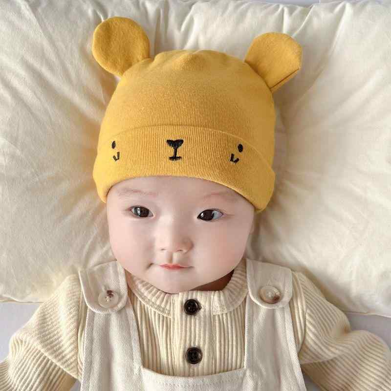 ニット帽 ベビー 新生児 0-6ヶ月 男の子 女の子 赤ちゃん 乳児 泉門保護 通年 保温 防風 暖かい つばな..