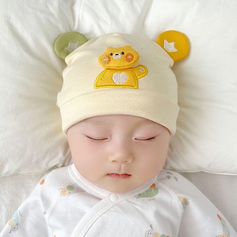 帽子 ベビー 新生児 男の子 女の子 男女兼用 春秋 コットン 綿100% 暖かい 保温 肌に優しい シームレス..