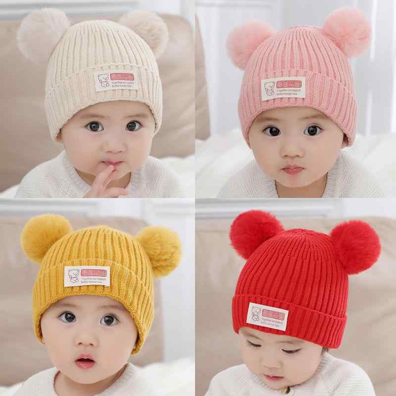 ニット帽 ベビー 男の子 女の子 新生児 赤ちゃん 冬用 あったか 保温 防寒 厚手 ふわふわ かわいい く..