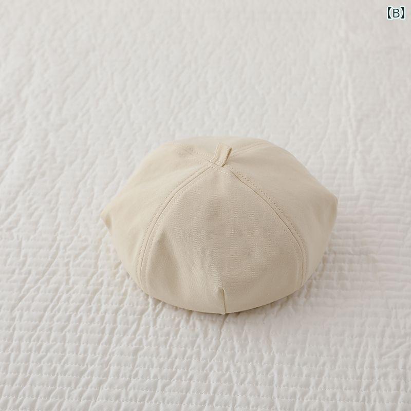 ニットベレー帽 赤ちゃん キッズ 男女兼用 春秋 画家帽 かわいい おしゃれ スタイリッシュ カジュアル あったか 保温 防風 普段使い 通園 お出かけ 着回し(x2) 3