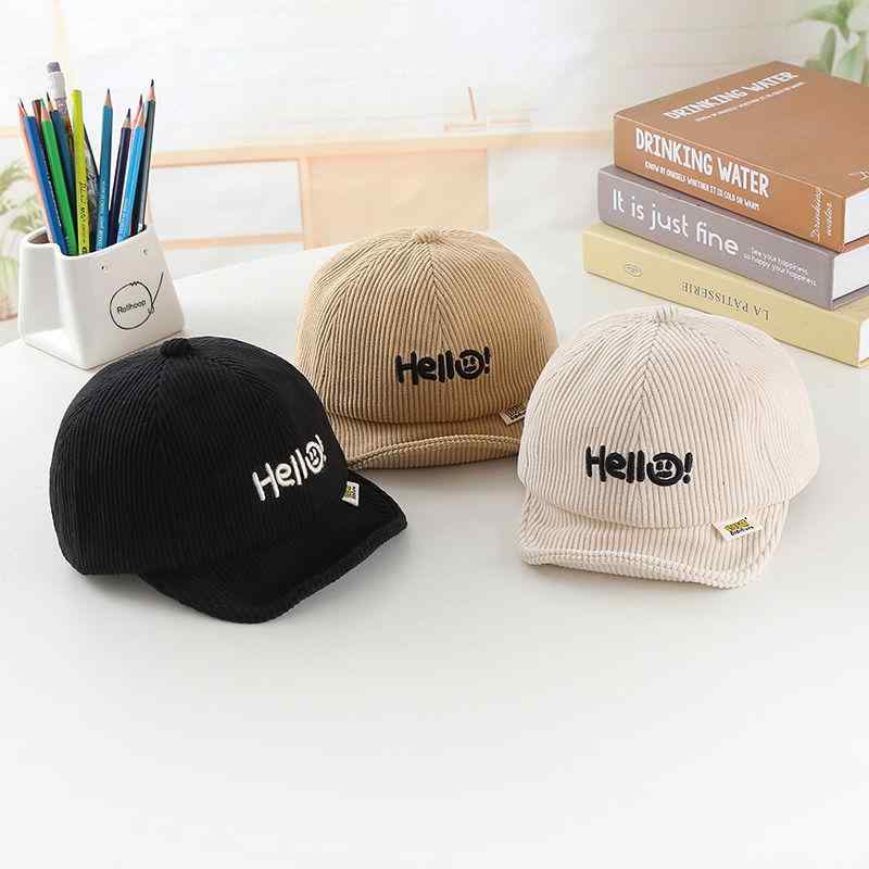 帽子 ベビー 幼児 男の子 女の子 男女兼用 コーデュロイ キャップ 軟つば やわらかつば 日よけ UVカッ..