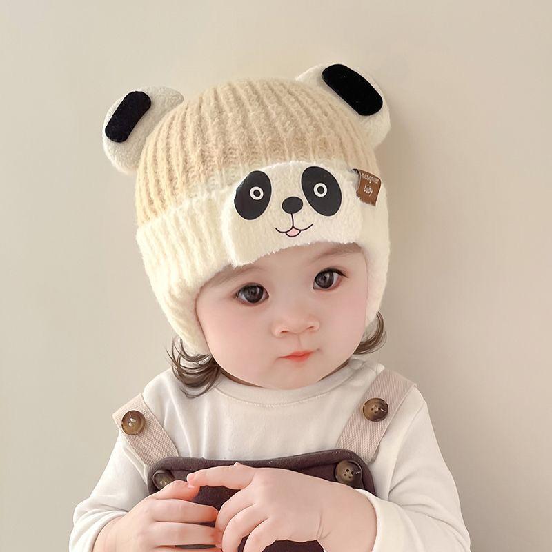 ニット帽 ベビー 幼児 女の子 女児 秋冬 厚手 保温 防風 耳あて 耳当て かわいい キュート プリンセス ..