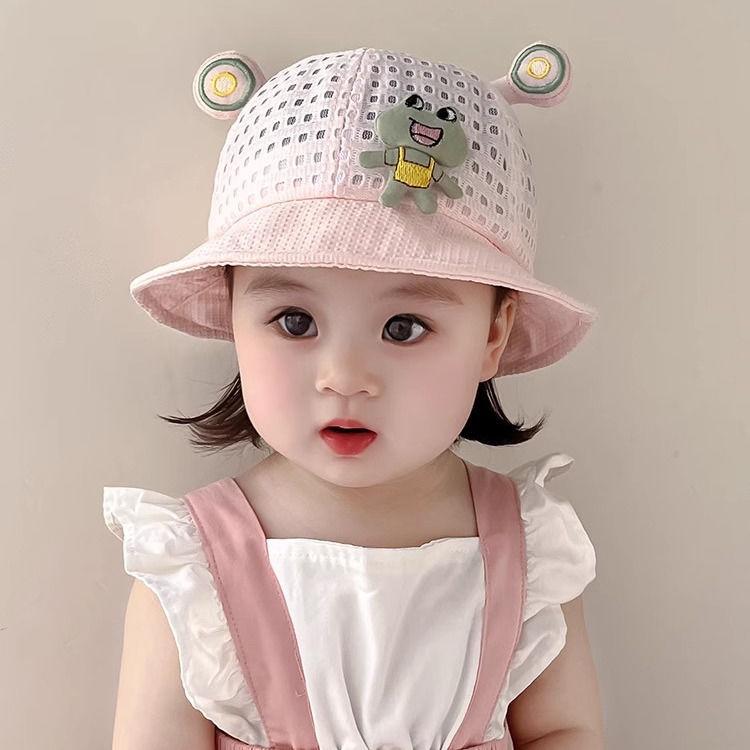 ハット ベビー 男の子 キッズ 春夏 薄手 広つば メッシュ サファリハット UVカット 日焼け防止 通気性 ..