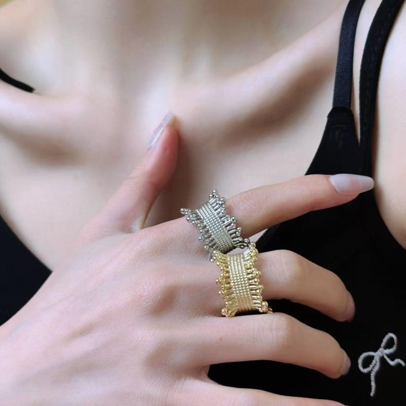 指輪 レディース シンプル クール 花火モチーフ 不規則 編み込み ワイヤー 個性的なデザイン 幾何学的 フリーサイズ オープンリング 銅製 ゴールド シルバーカラー おしゃれ トレンド ファッション