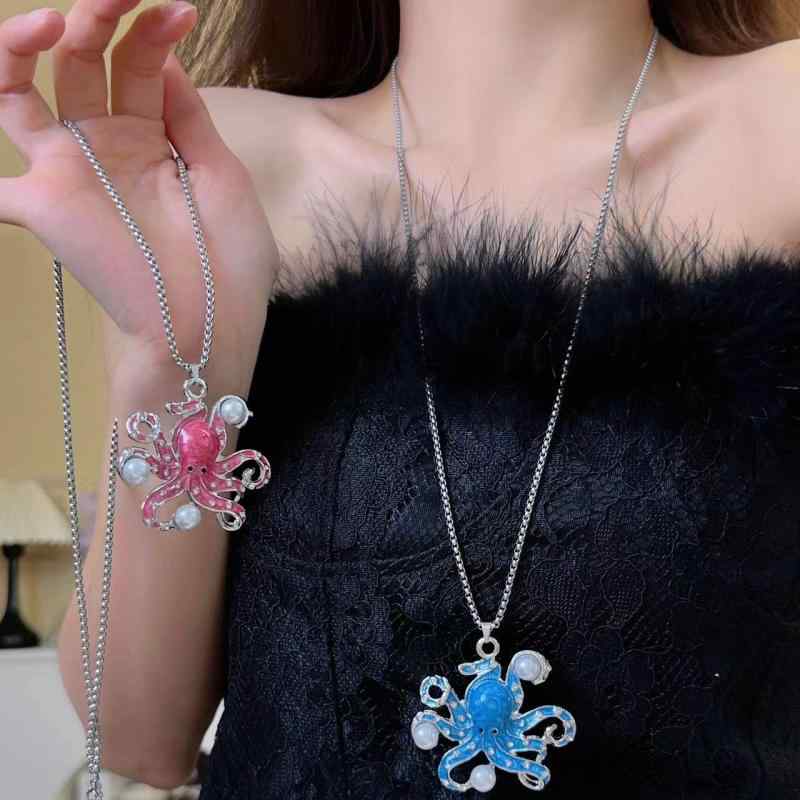 ネックレス レディース 欧米風 クール スタイリッシュ 甘辛ミックス 個性的 合金製 ジルコニア パール ..