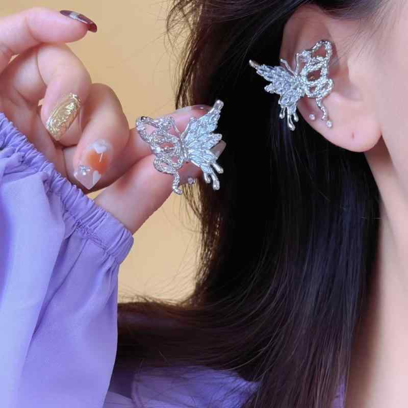 ピアス イヤリング レディース フレンチレトロ ジルコニア 蛇 蝶 タッセル スウィート エレガント 上品..