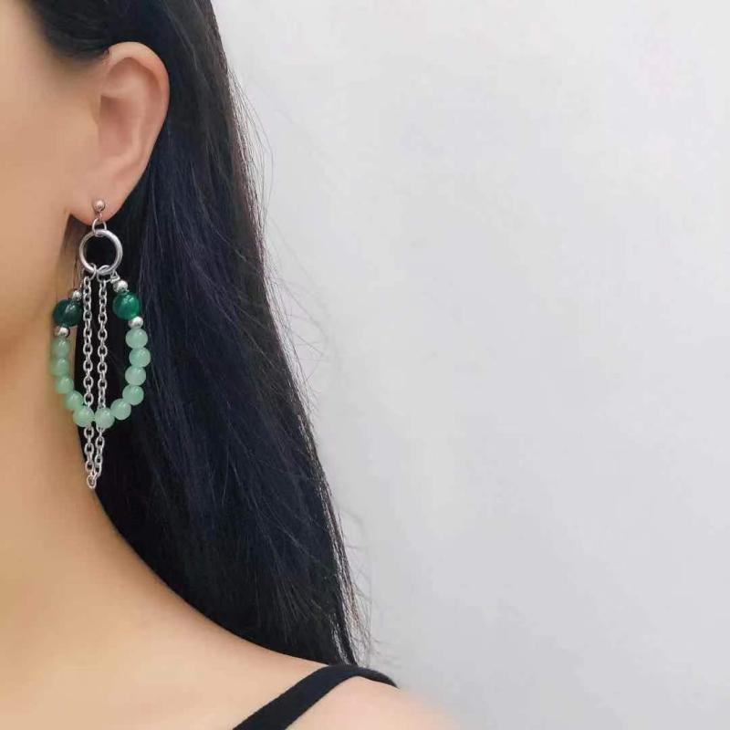 ピアス レディース フレンチ 森ガール風 ロマンチック フェミニン レトロ S925シルバー ビーズ タッセ..