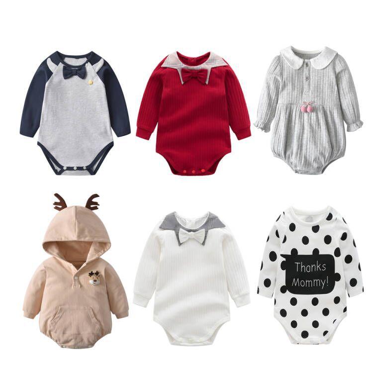 ベビー 新生児 男女兼用 ロンパース 春秋 純綿 コットン 長袖 フード付き かわいい カバーオール スナップボタン Aクラス品質 デイリー プレオール