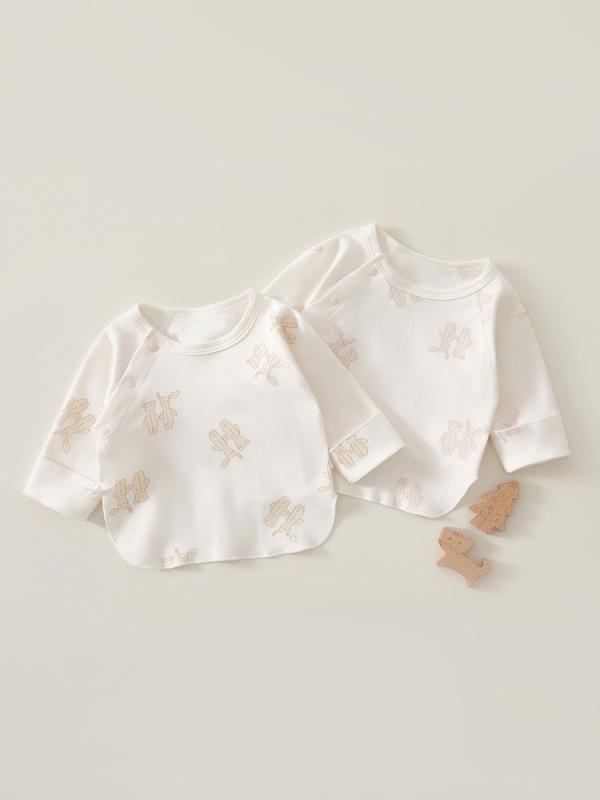 ベビー肌着 新生児 赤ちゃん 男女兼用 打ち合わせ 短肌着 綿100% 縫い目なし ふんわり 柔らかい 吸湿性..