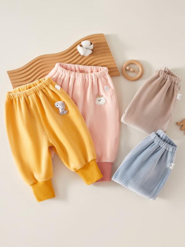 ベビーボトムス 男の子 女の子 裏起毛 あったか 乳幼児基準 ロング丈 おむつ対応 モンキーパンツ お出..