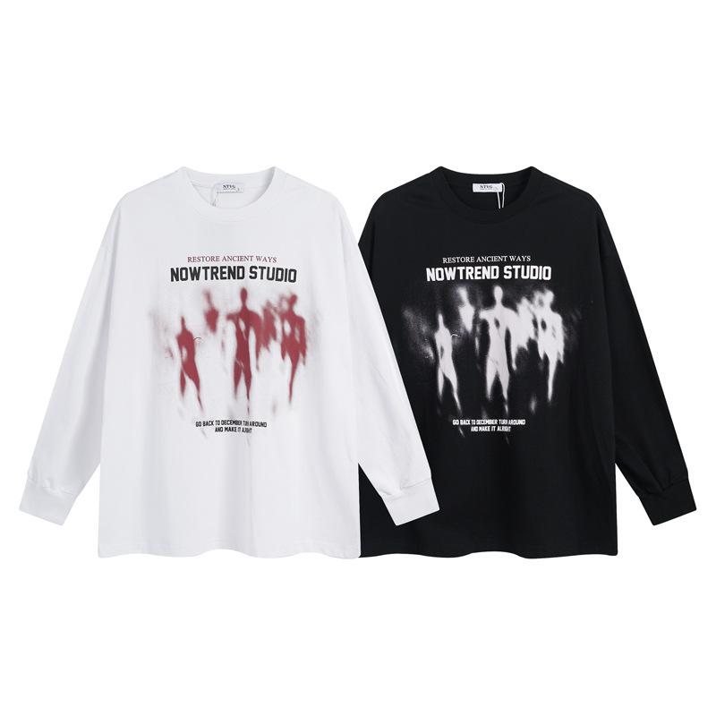 スウェット メンズ クルーネック 長袖 ゆったり オーバーサイズ ビッグシルエット カジュアル ストリー..