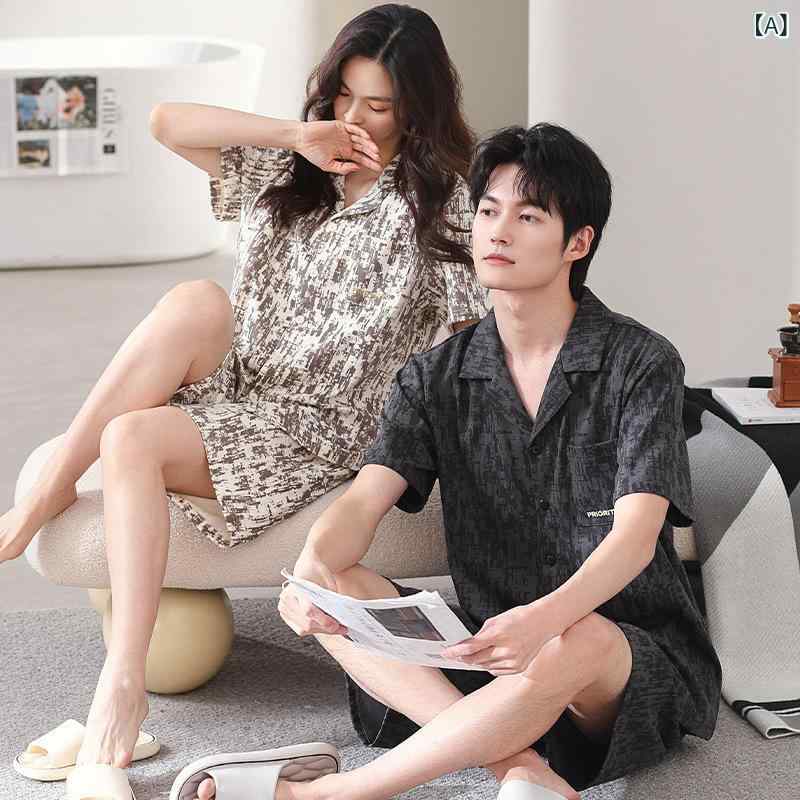 ・カテゴリ: パジャマ・主な素材: モダール95-100%・厚み: 薄手・襟型: ラウンドネック・パンツ丈: ショーツ・スタイル: ラグジュアリー・サイズ展開: M、L、XL、XXL、XXXL