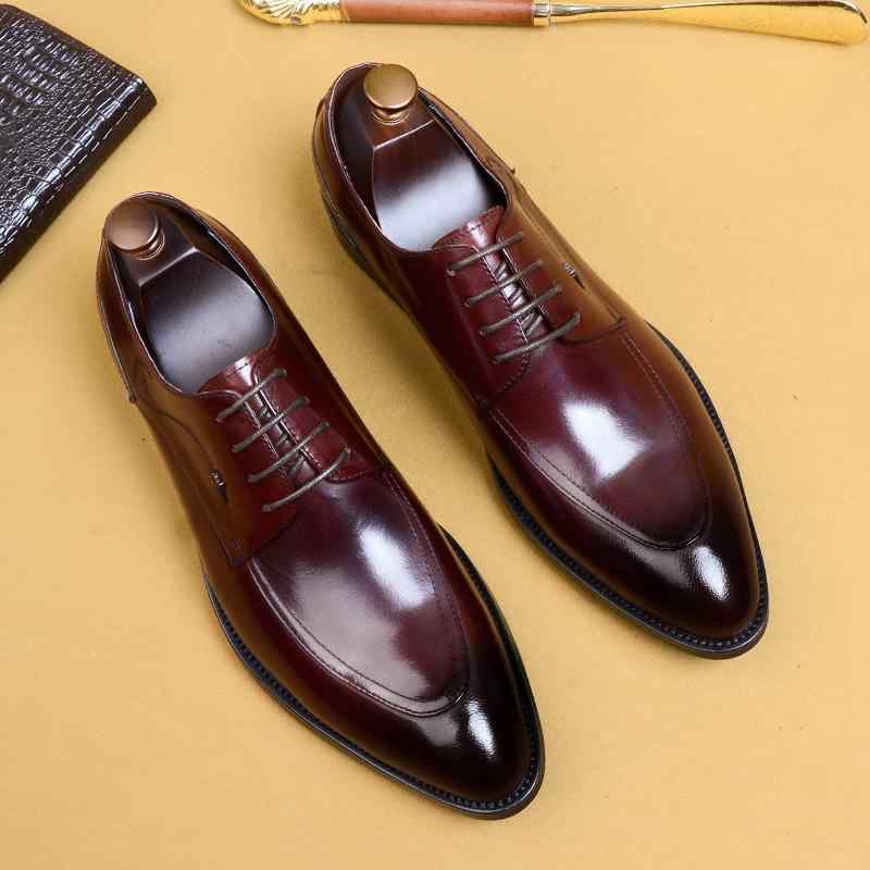 ダービーシューズ メンズ 男性用 本革 牛革 レザー 革靴 ポインテッドトゥ 尖ったつま先 ビジネス フォ..
