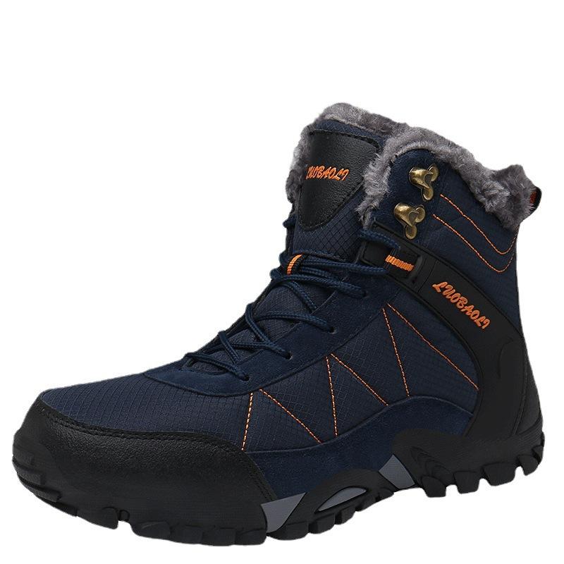 楽天way-ugoスノーブーツ 男女兼用 冬用 防寒 裏起毛 ボア 保温 あったか ハイカット レースアップ 大きいサイズ ラウンドトゥ ウォーキング 普段使い アウトドア 滑り止め グリップ力