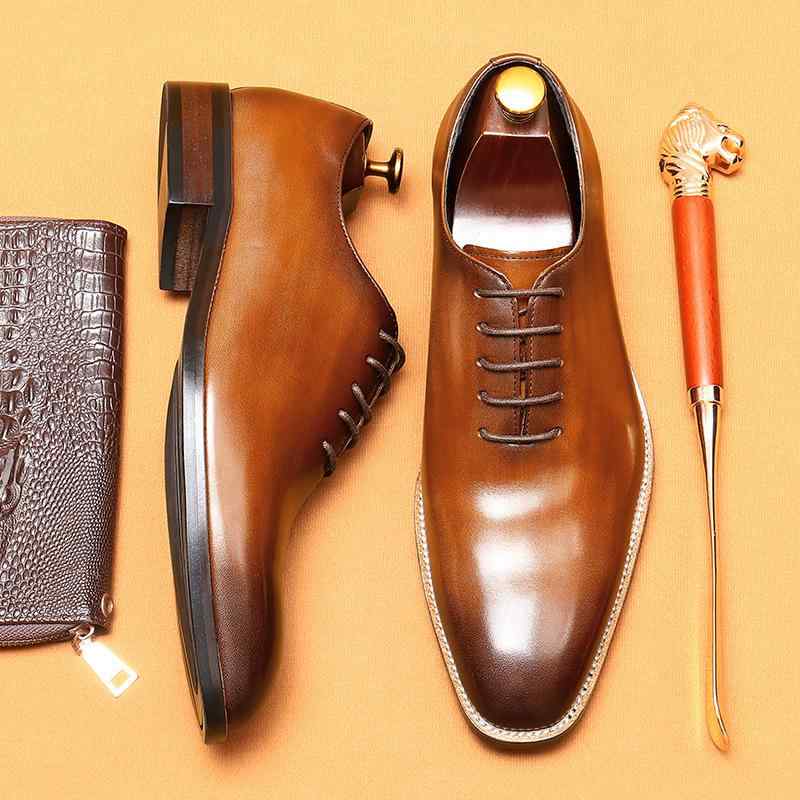 革靴 メンズ 本革 牛革 レザー 英国風 ビジネス フォーマル オックスフォードシューズ ポインテッドト..